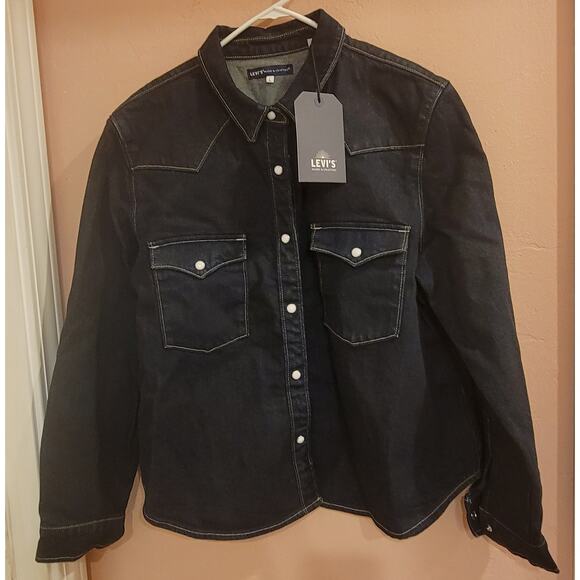 Levi's® Made & Crafted®  Shrunken Denim Shirt New with Tags. Size L. 727700001 - Picture 1 of 13